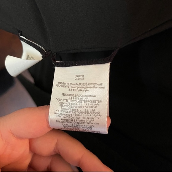 BCBGMaxAzria Lawson Boyfriend Tailored Oversize Tuxedo Black Blazer Jacket XS - Picture 13 of 13